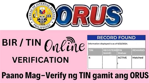bir online verification.